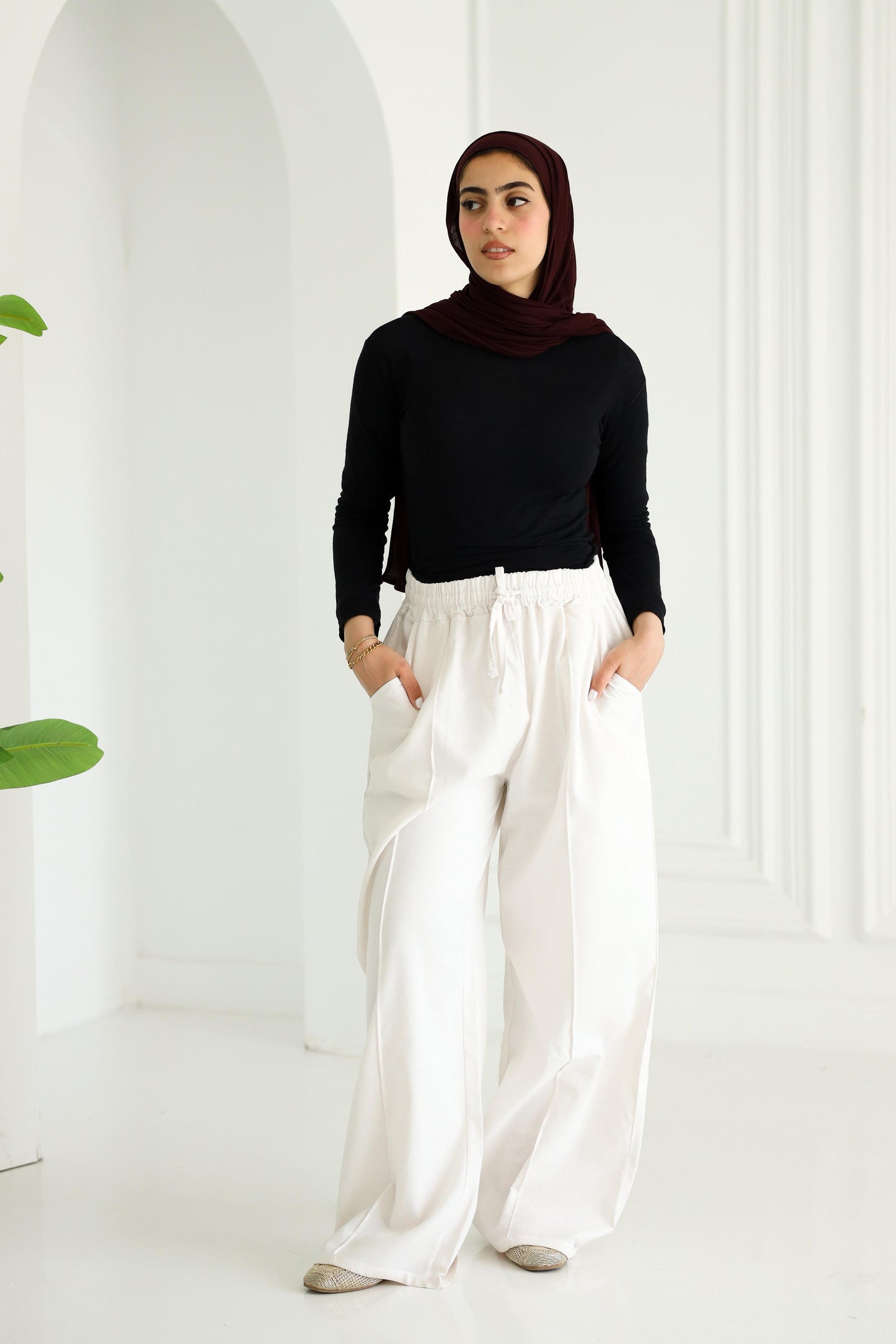 Easy-go pants - White