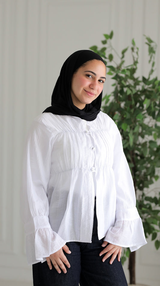 White-zahra blouse