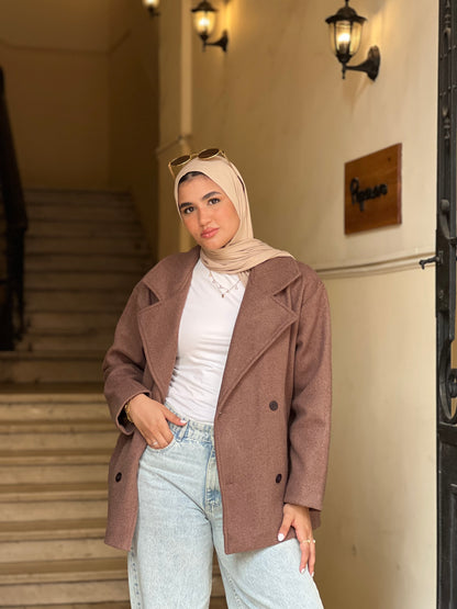 Cross wind jacket in mocha