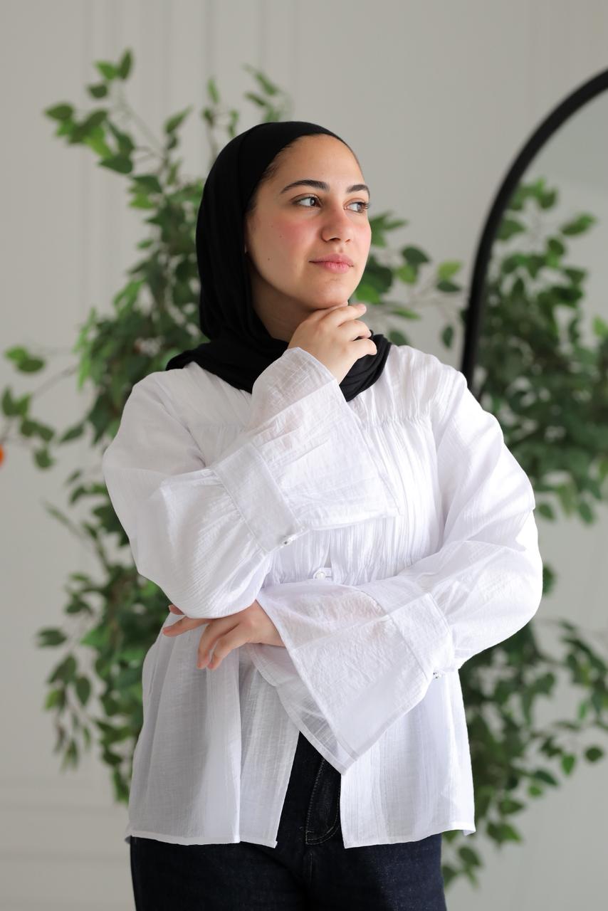 White-zahra blouse