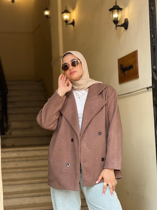 Cross wind jacket in mocha