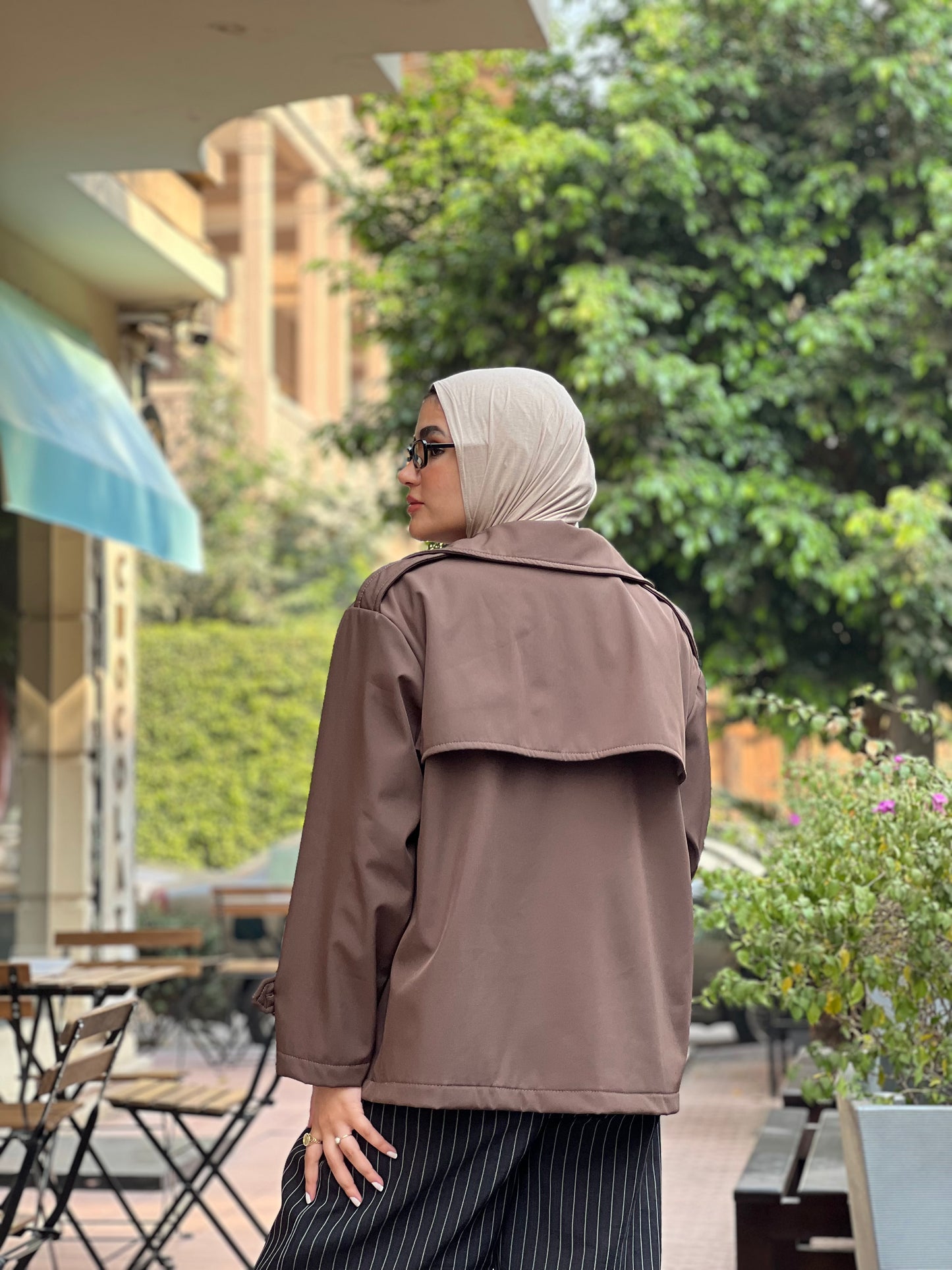 Midnight trench in brown