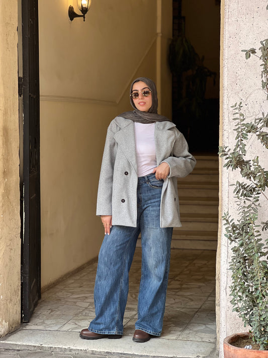 Cross wind jacket in gray