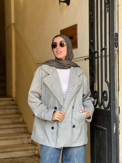 Cross wind jacket in gray