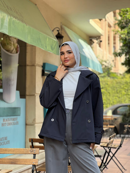 Midnight trench in navy