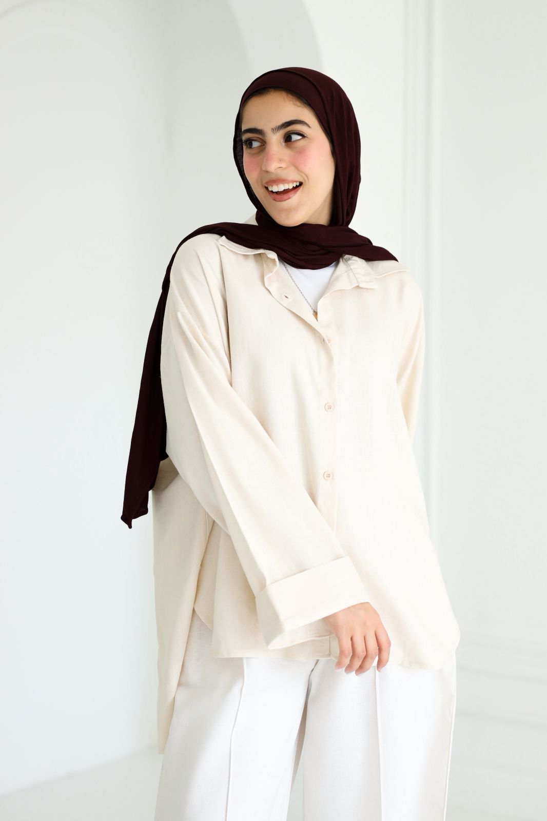 Flowy Shirt - beige