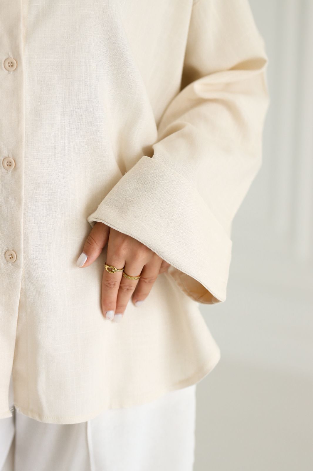 Flowy Shirt - beige