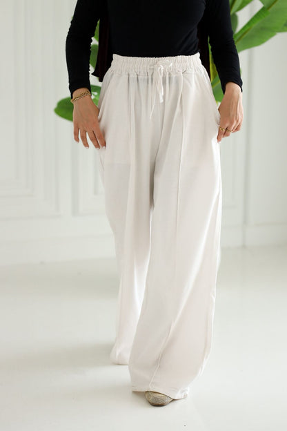 Easy-go pants - White